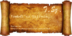 Tombácz Szilvia névjegykártya